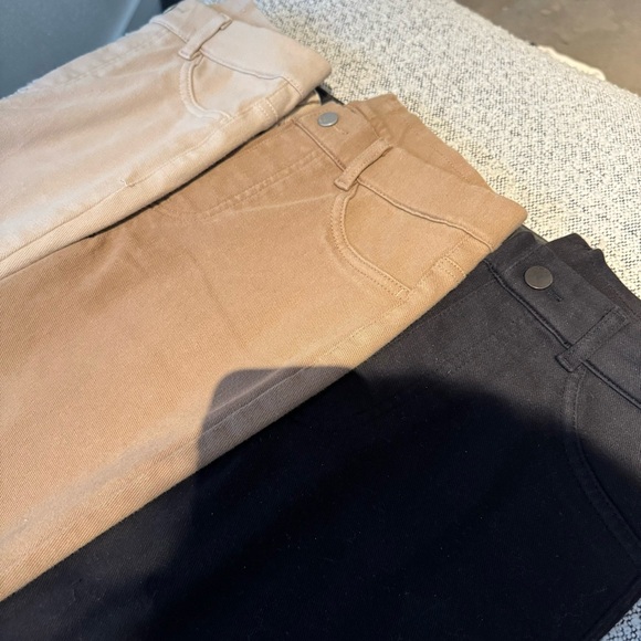 Uniqlo HEATTECH EXTRA STRETCH LEGGINGS PANTS Cream,Tan, Camel Bundle of 3 - Picture 7 of 12